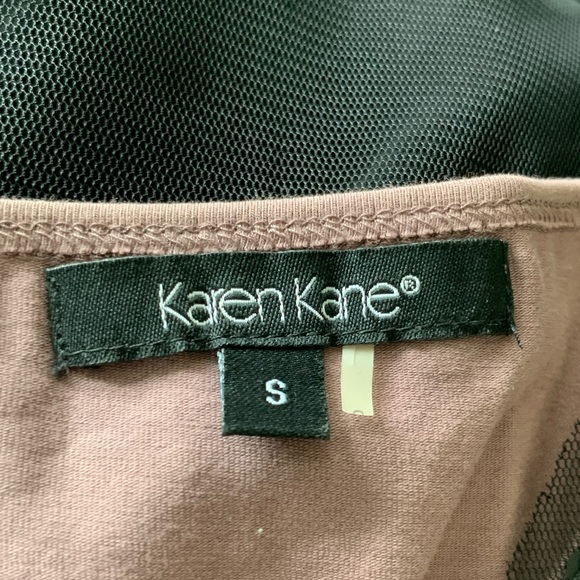 Karen Kane black sheer top, mauve tank top small - Picture 3 of 3